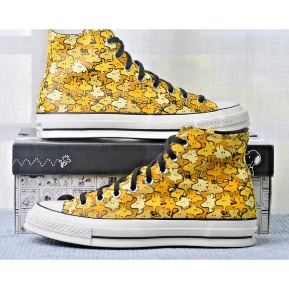 New! Size: 9.5 Men/11.5 Women | Converse Chuck 70 Hi Peanuts Woodstock | A01871C - Picture 9 of 16